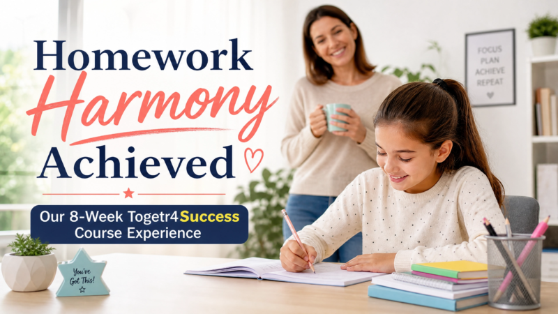 Homework Harmony Achieved: Our 8-Week Togetr4Success Course Experience