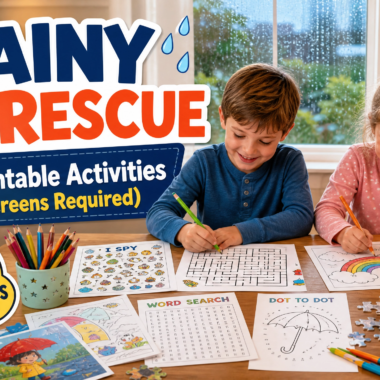 rainy day activities for kids