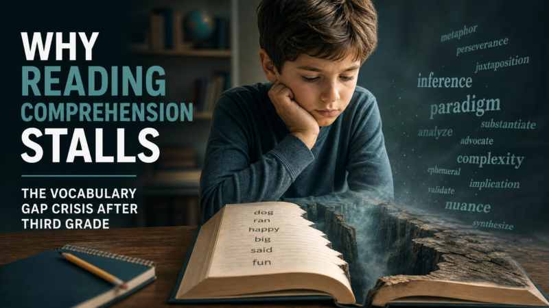 Why Children's Reading Comprehension Stalls After Third Grade: The Vocabulary Gap Crisis