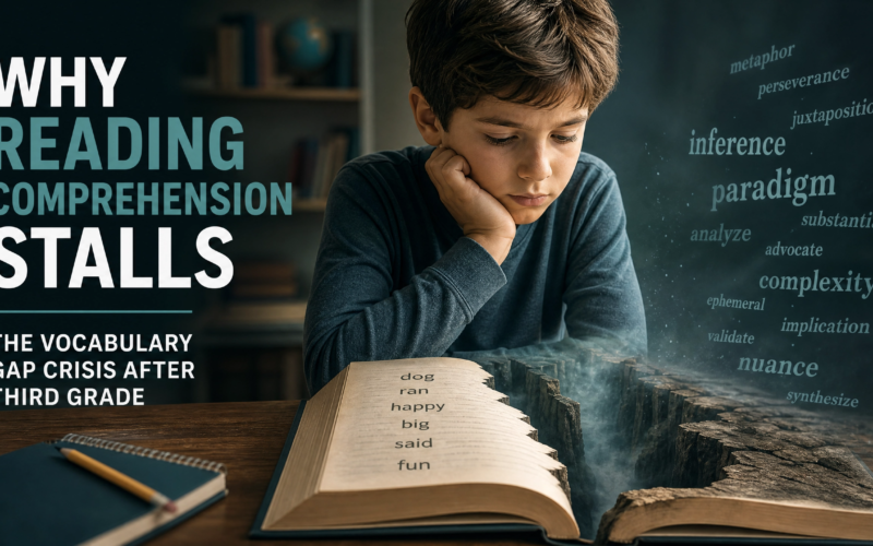 Why Children's Reading Comprehension Stalls After Third Grade: The Vocabulary Gap Crisis