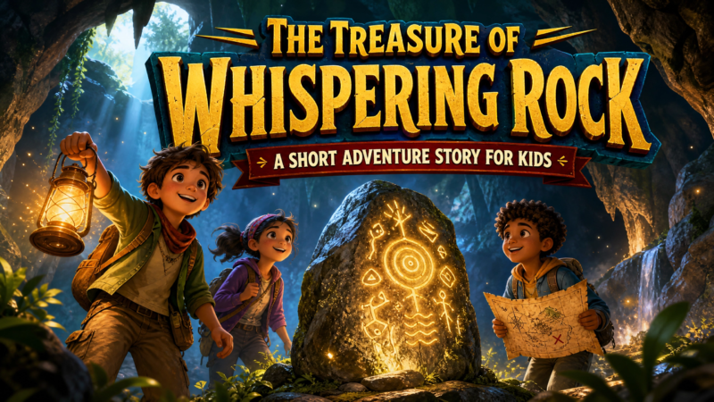 The Treasure of Whispering Rock - A Short Adventure Story for Kids